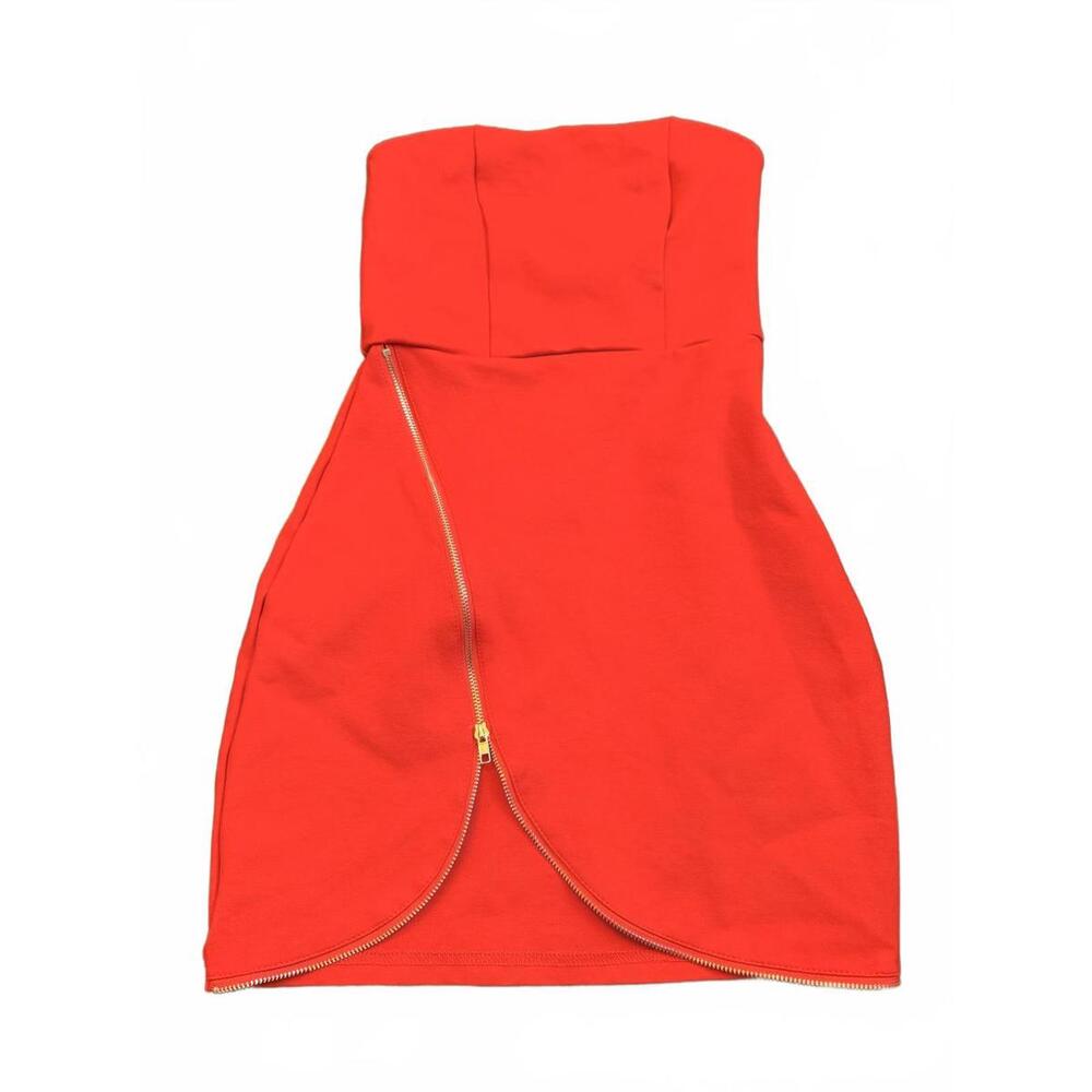 Superdown Nylah Front Zip Strapless Mini Dress In… - image 3